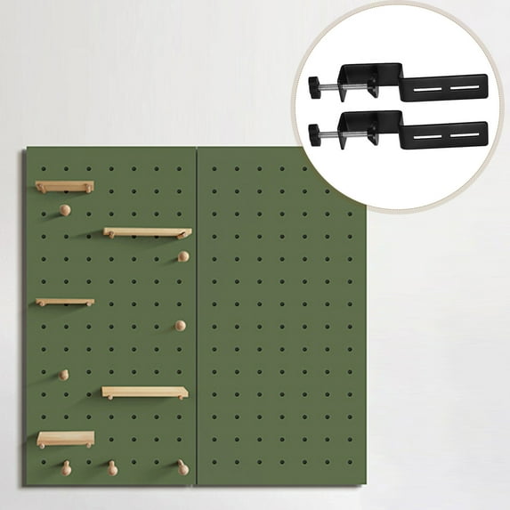 Hemoton MLINS 2pcs C Clamp Base Stand Mounting Accessory Heavy Duty Desk Table Mount Clamp for Monitor Workstation Black