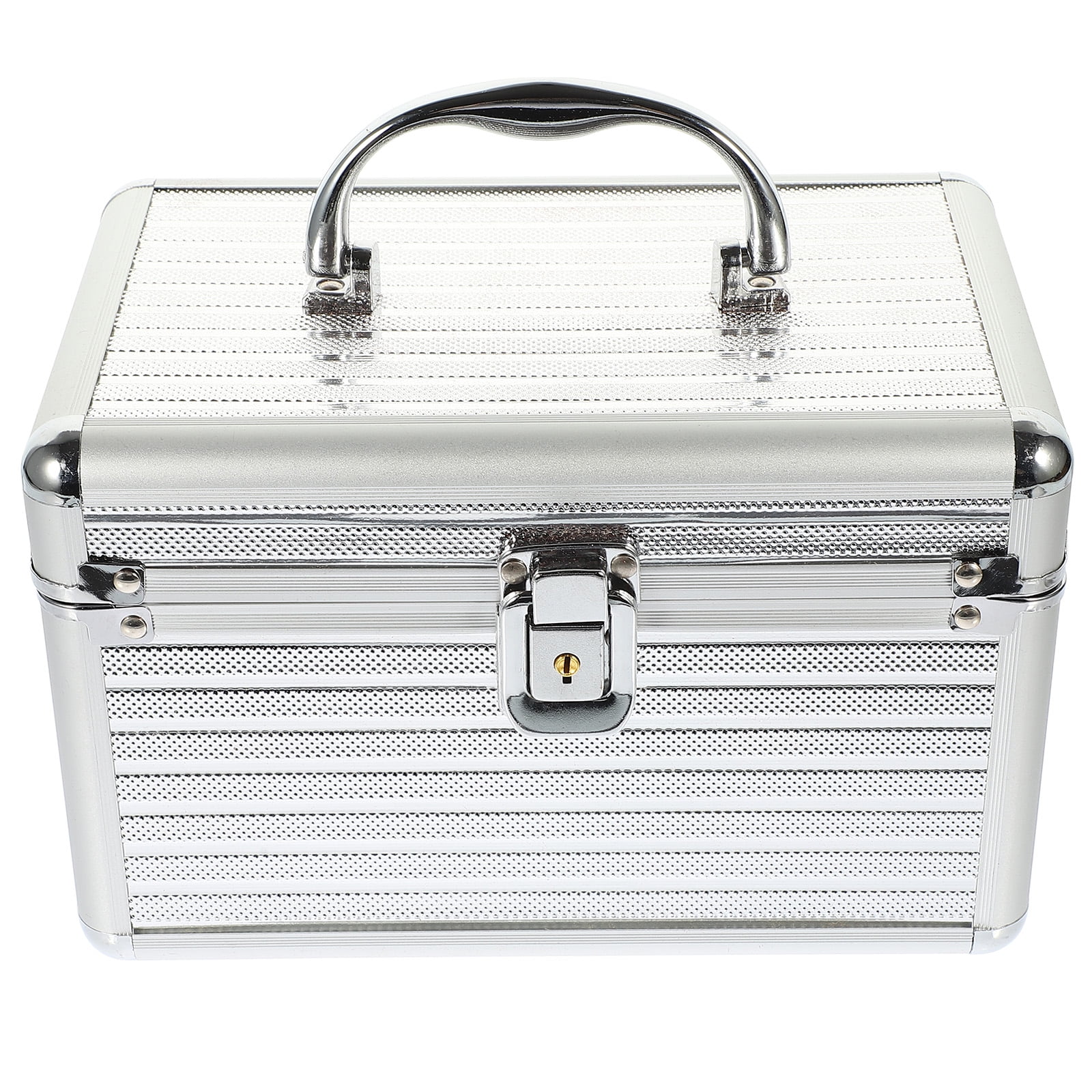 Hemoton Makeup Case Box Travel Cosmetic Storage Bag Organizer Lockable