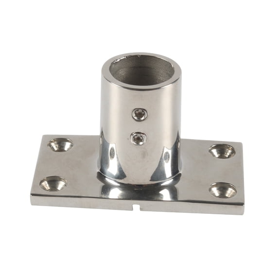 Hemoton Marine Rail Anchor Bracket Boat Handrail Fitting Base Silver