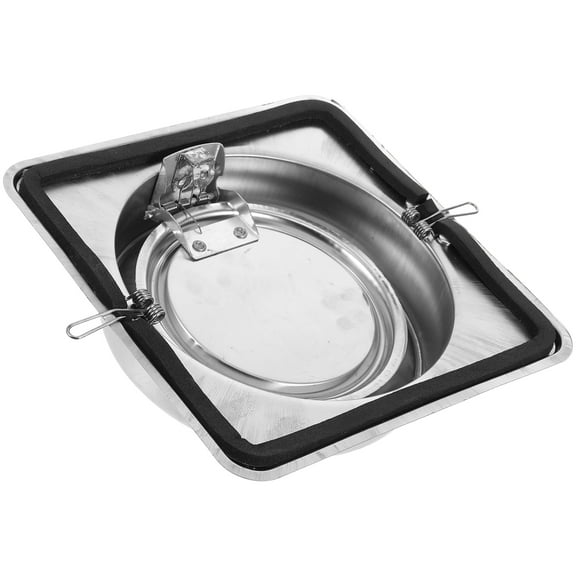 HEMOTON Stainless Steel Kitchen Exhaust Fan Cover with Check Valve for Wall Ventilation Easy Installation Silver Ideal for RV Range Hood 6 Inch