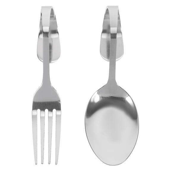 Hemoton  Mini Forks Appetizers Stainless Steel Creative Spoon and
