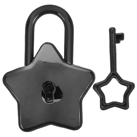 Hemoton Mini Padlocks with Keys Small Star Shaped Suitcase Luggage Keyed Padlock Backpack Diary Jewelry Box Lock with Keys for Classroom Gym Locker