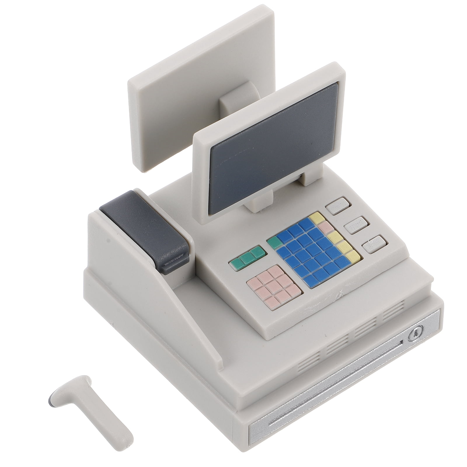 Hemoton Miniature POS Machine Dollhouse Supermarket Pretend Play Cash ...