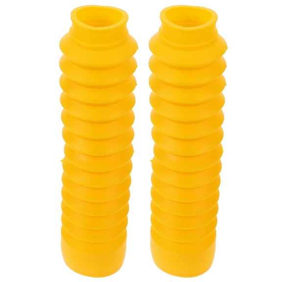 Hemoton Motorcycle Fork Shock Protector Motorcycle Fork Guard Motorcycle Fork Damping Cover For Dirt Bike Fork Saver Front Fork Yellow