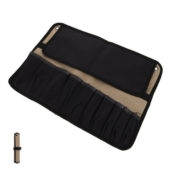 Hemoton Motorcycle Tool Roll Bags Motorcycle Wrench Roll Tool Wraps Pouch Small Tool Bags Oxford Wrench Roll Up Pouch for Handyman Electrician Plumber