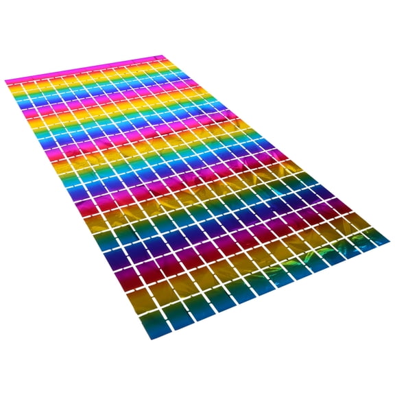 Hemoton Multi Color Plastic Door Covers Decorative for Decor Photo Booth Backdrop Garland 7.5 Feet