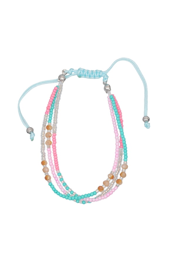 Colorful Multi-Layer Knitted Rope Bracelets, Adjustable Wristbands Set of 5 for Men and Women