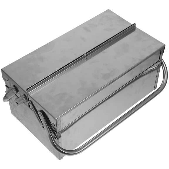Hemoton Multi-functional Carrying Box Handheld Stainless Steel Toolbox Small Tool Case Gadget Case
