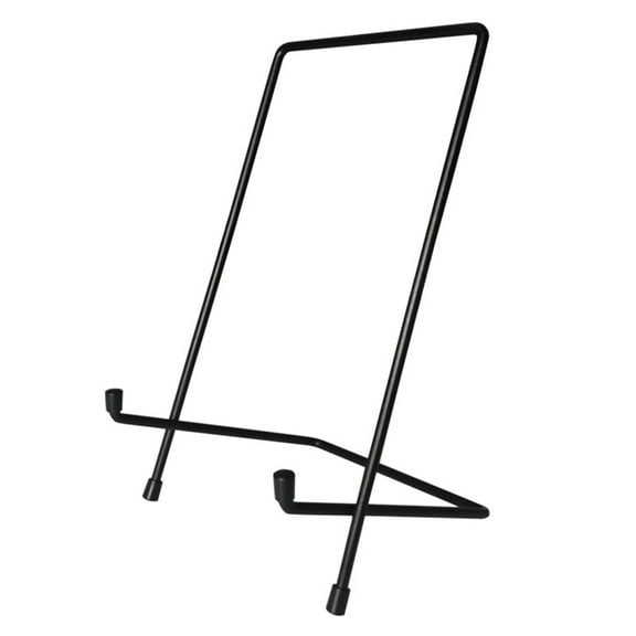Hemoton Multi-purpose Metal Square Display Show Stand Holder Rack Base Home Decor Stand for Photo Picture Showing（Black Square 1）