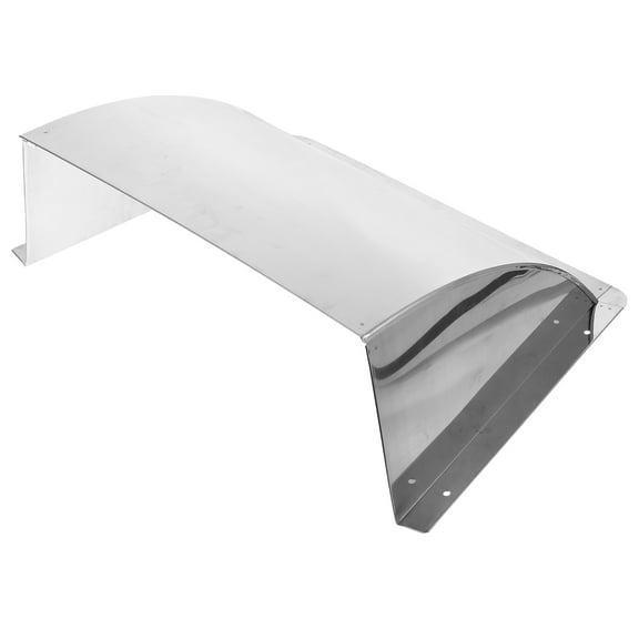 Hemoton Stainless Steel Outdoor Vent Cover for Range Hood , Rainproof Cap for Kitchen Hood Ducting Outlet