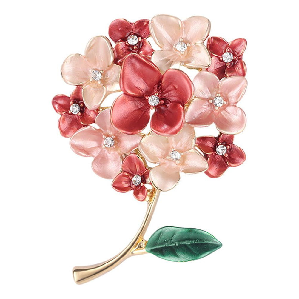 Hemoton Painted Three Dimensional Bouquet Alloy Brooches Delicate Water