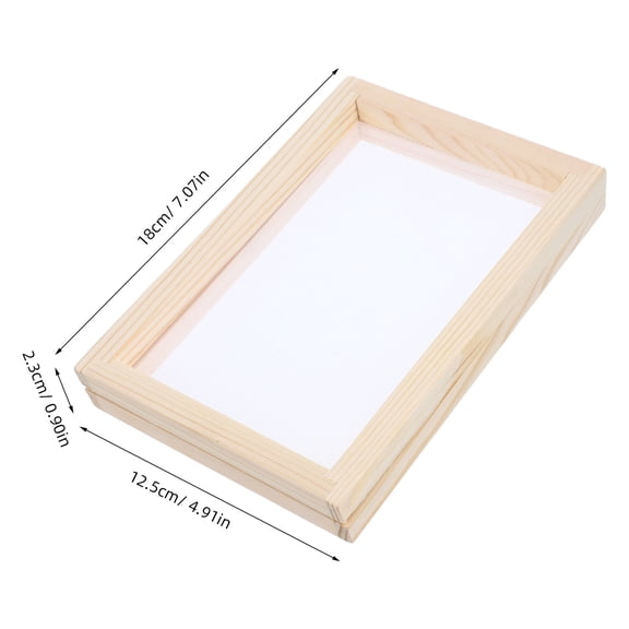 RENACLIPY Kids Wooden and Metal Paper Making Frame Kit, Craft Tool for Educational and Projects
