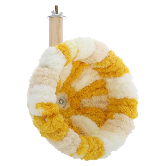 HEMOTON Plush Parrot Perch Stand with Cozy Nest for Cage Birds, Warm and Comfortable 7.8 Inch Multi-Use Toy Bed