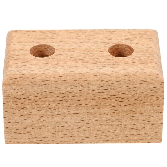 Hemoton Pencil Rest Wood Pencil Rest Wood Pencil Stand Wood Pencil Holder Office Sign Pens Rest
