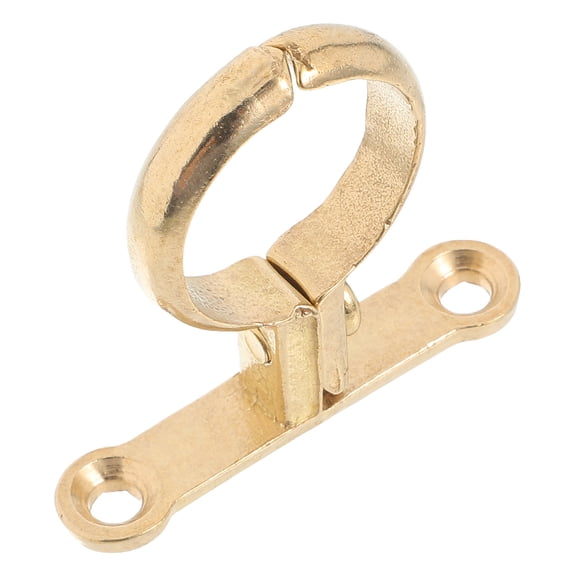 Hemoton Brass Pipe Clamp Cable Mounting Clamp Hose Hanger Clips Tube Holder for Wire Cord Tube Pipe Installation