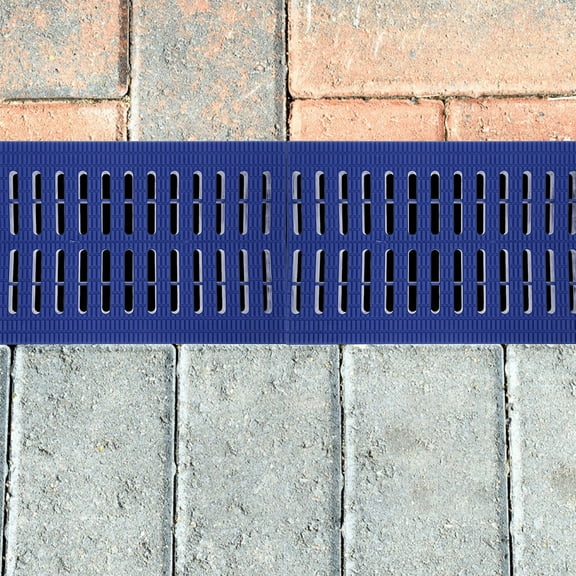 Hemoton Plastic Channel Drain Grate 20x30.5x2.4cm Trench Drain Cover Outdoor Drainage Grates Sewer Drain Sewer Cover Plate Rainwater Grate