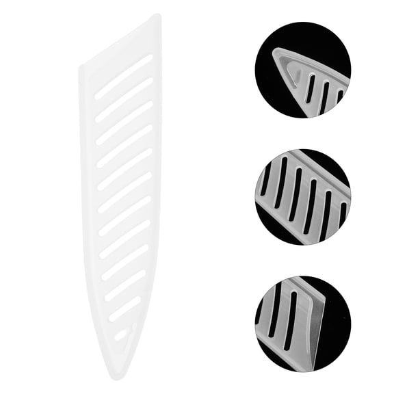 Hemoton 10pcs White Plastic Tip Covers, PP Material, Protective for Kitchen Knives