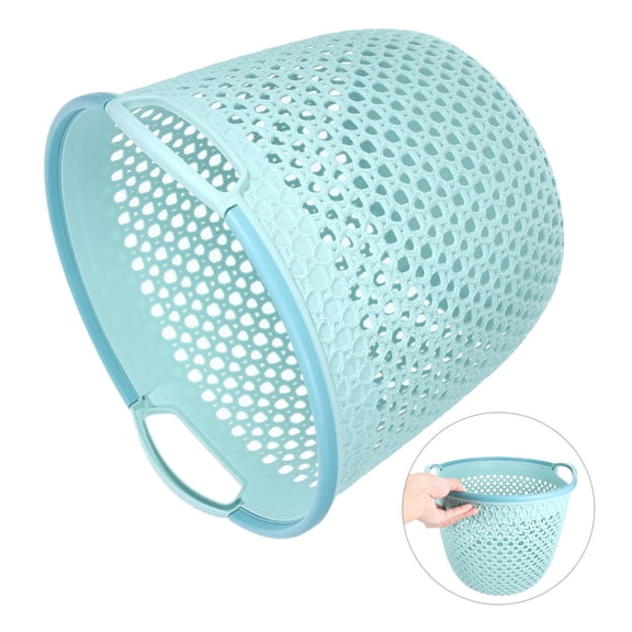 Hemoton Plastic Laundry Hamper with Handle, 1 Set Washing Basket for Clothes Storage and Transport