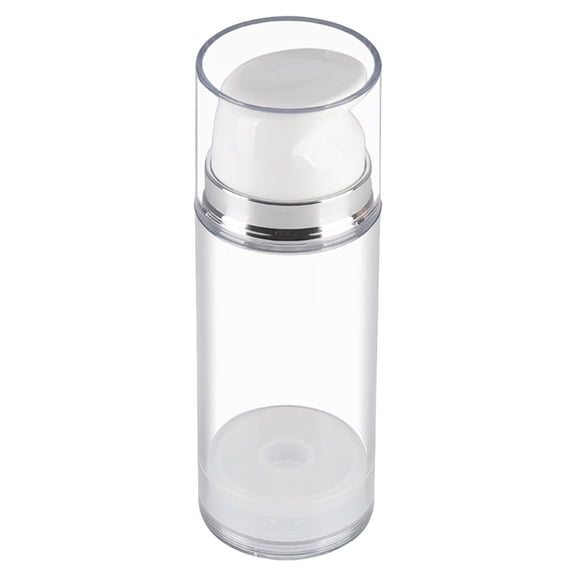 Hemoton Plastic Pump Bottles With Press Pump Travel Size Refillable Empty Liquid Foundation Container Dispenser Storage Bottles For Cosmetics Lotion Sample 100ml