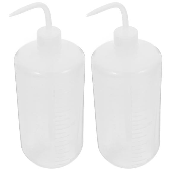 Hemoton 1000ml Plastic Squeeze Bottle with Measurement Scale Labels, Wash Bottle for Irrigation, Supplies, Watering Can