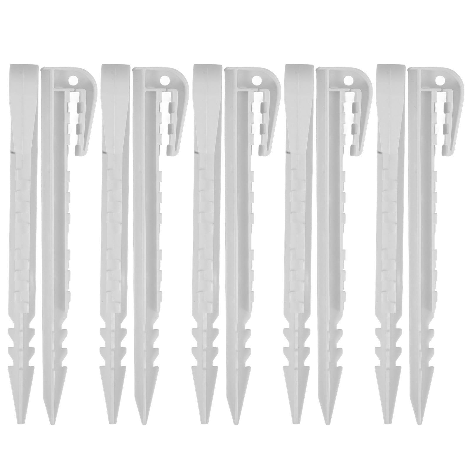 24 Pack Plastic Tent Stakes 5.7 Inch Heavy Duty Canopy...