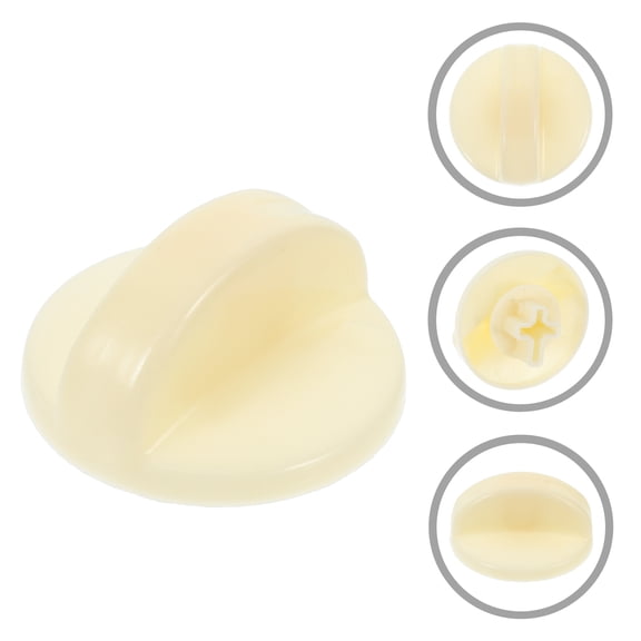 Hemoton Replacement Plastic Washer Timer Knobs, 2-Pack Control Buttons for Washing Machine