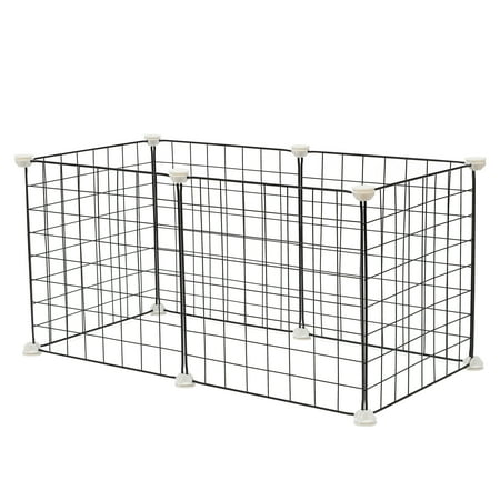 Hemoton Playpen Cage Puppy Dogs Fence Small Pet Bunny Iron Pets Indoor Dog Kitten Animal Portable Rabbit
