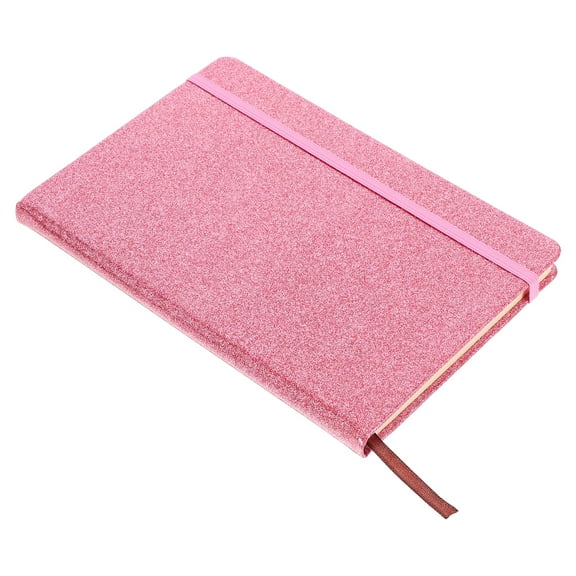 Hemoton Pocket Notepad Small Notepads Hard-sided Glitter Notebook Diary with Strap