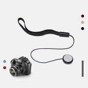 Hemoton Portable Camera Wrist Strap with Elastic Ring for Lens Secure and Black All Sizes