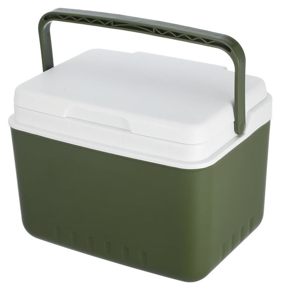 Hemoton Portable Ice Retention Cooler Hard Cooler Mini Insulated Hard Cooler Lunch Box Small Cooler with Handle for Camping Picnic Beach and Car Trips (6L)