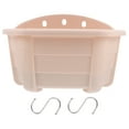 thumbnail image 1 of WEAVILUX Beige Plastic Wall-Mounted Flowerpot for Plants Durable and Space-Saving 1Set, 1 of 6