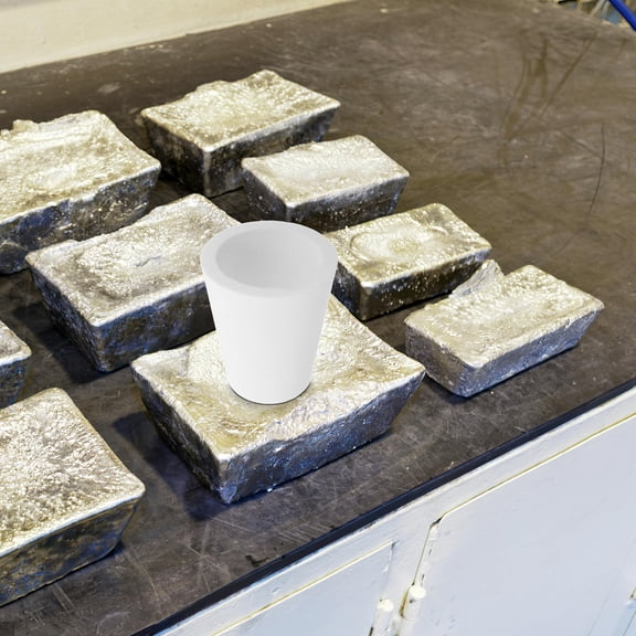Hemoton Practical Quartz Crucible Metals Smelting Mold Convenient Melting Crucible High Purity Metal Casting Crucible For Gold Silver And Copper Purification