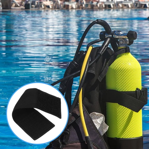 Hemoton Quick Release Diving Equipment Straps Scuba Cutter Straps Black Nylon Strap for Secure Underwater Scuba Diving Snorkeling