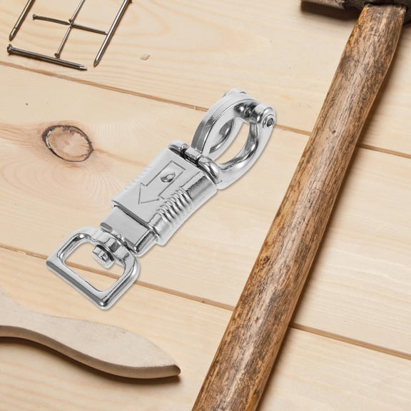 Hemoton Quick Release Snap Hook for Equestrian Use Metal Rope Clasp with Spring for Horse Riding Accessories Saddle Holder Hook Outdoor Sports Equipment