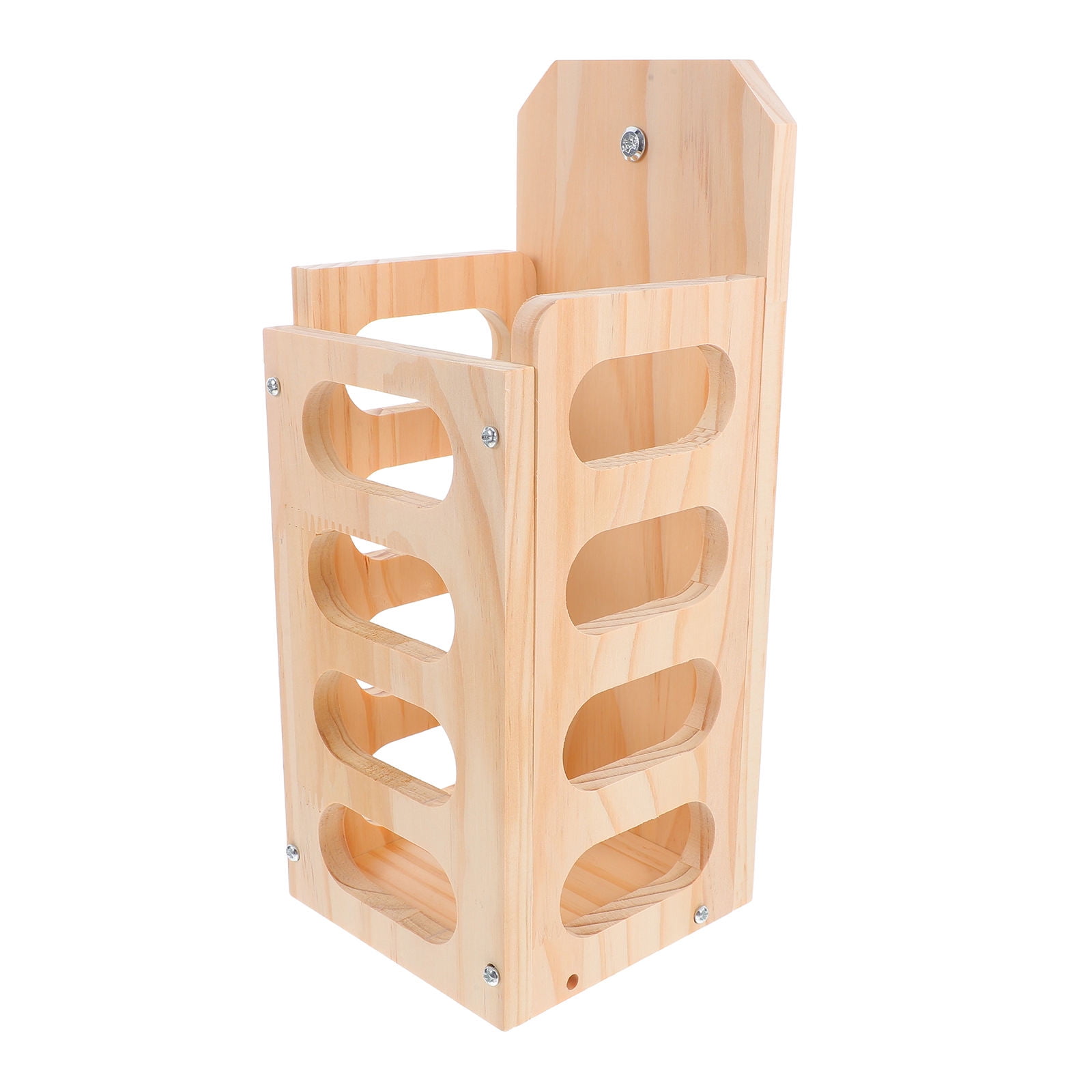 Hemoton Rabbit Hay Feeder for Cage Standing Wooden Hay Feeder Hay Rack ...