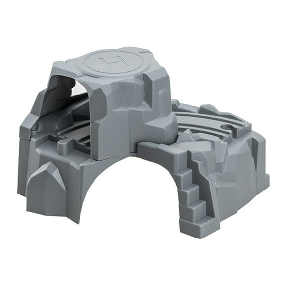 Homoyoyo Grey Plastic Railway Tunnel Model for Train Set Scene Decoration, 1Pc Realistic Train Track Accessory
