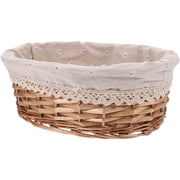 COOPHYA Woven Baskets Modern Simple Wood For Homeowners Everyday Use 1 Set 11.8X7.9X4.0In