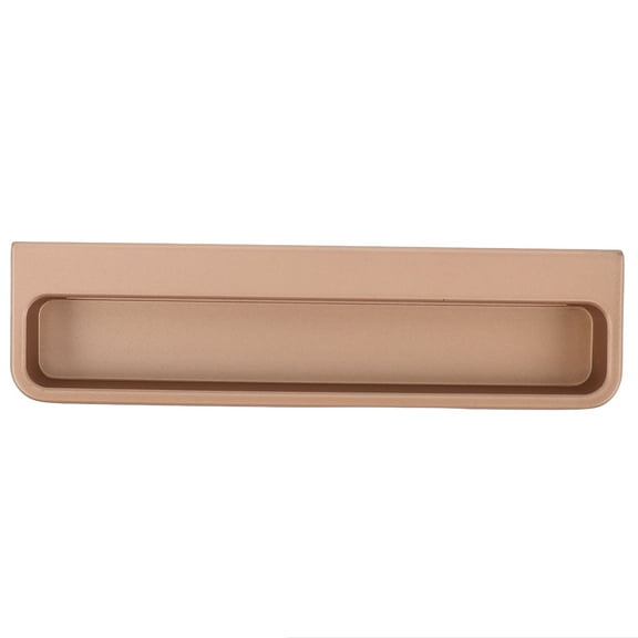 Hemoton Recessed Finger Pull Handle Zinc Alloy Concealed Cabinet Handle For Sliding Closet Doors And Cabinets