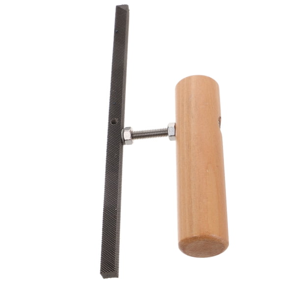 Hemoton Replacement Groove Grinder For Stone Paint And Sand Coating Replacement Sledrunner With Wood Handle For Edge Grinding And Smoothing Grooves