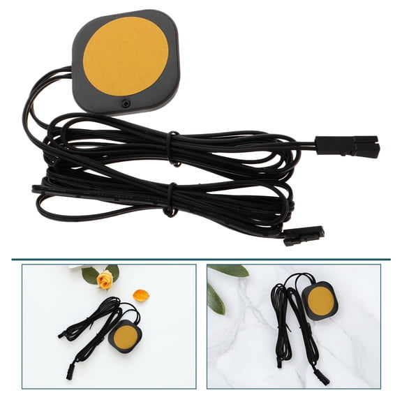 RENACLIPY Touch Light Switch Black Plastic No Drilling Needed for Cabinets Wardrobes Easy Installation