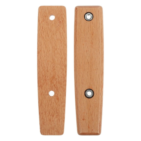 Hemoton Replacement Wooden Spatula Handle Anti-Scald Spatula Handle Replacement Kitchen Utensils Handle Solid Wooden Handle For Spatula