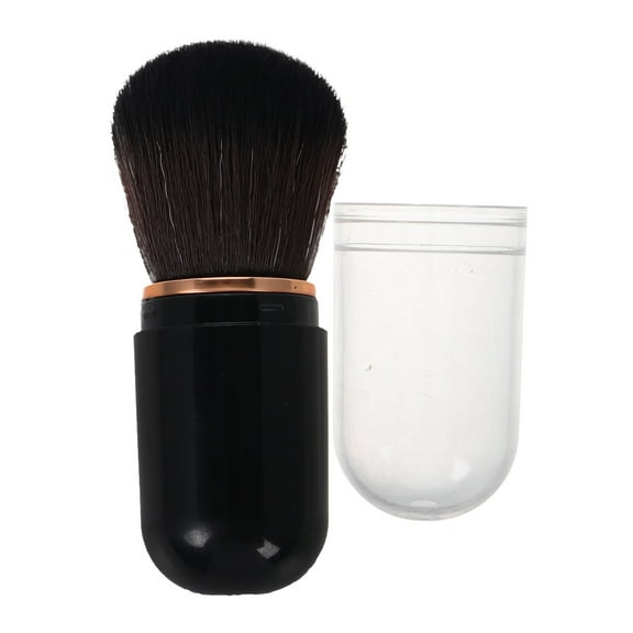 Hemoton Retractable Makeup Brush Portable Blush Brush for Cheeks Travel Size Powder Foundation Brush Mini Makeup Brush with Cover for Blush and Highlighter