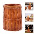 thumbnail image 1 of COOPHYA Pen Holder Cup Bamboo Light Brown 1Pcs 4.53X3.74X3.74In, 1 of 8