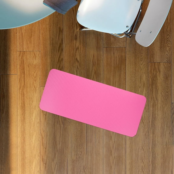 Hemoton Rosy NBR Exercise Mat for Plank Elbow Support and Yoga at Home Lightweight Portable with