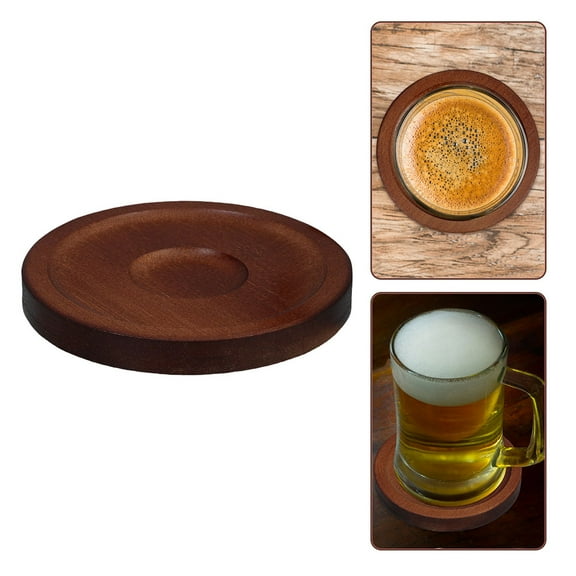 Hemoton Rotatable Whiskey Glass Coaster with Non Slip Feature Protects Tables Adds Style to Home Decor for