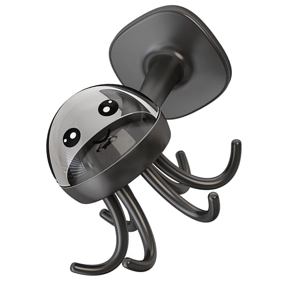 YOSADIER Black ABS Rotatable Kitchen Utensil Hanger with Multi Claws for Easy Hanging