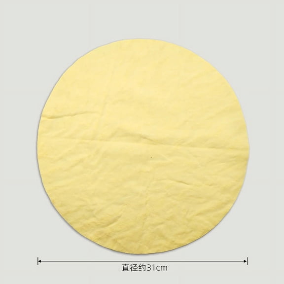 Homoyoyo Pottery Smoothing Pad Round Clay Yellow 1Pcs