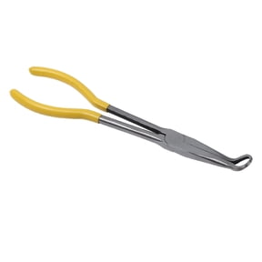 Hemoton Round Nose Pliers Wire Looping Tool 10x28cm Yellow Handle Jewelry Making Tool