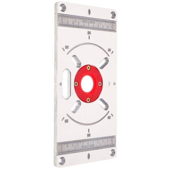 SOPOTUTU Universal Router Base Plate Trimming Template Silver 1Pcs Woodworkers DIY Projects