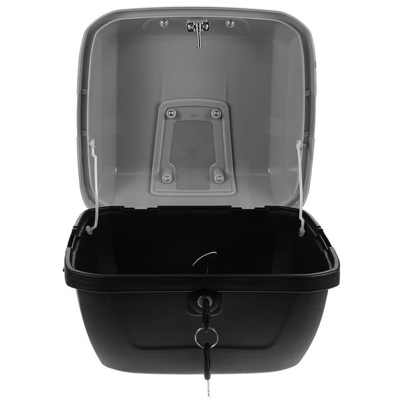 Hytrove Motorcycle Trunk Black 1Set 12.2x11.6x9.3in